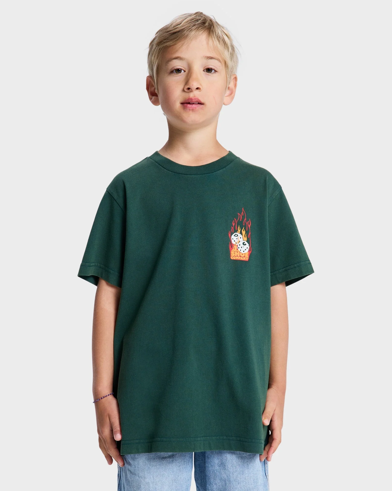 Boys 10-16 Burning Dice T-Shirt