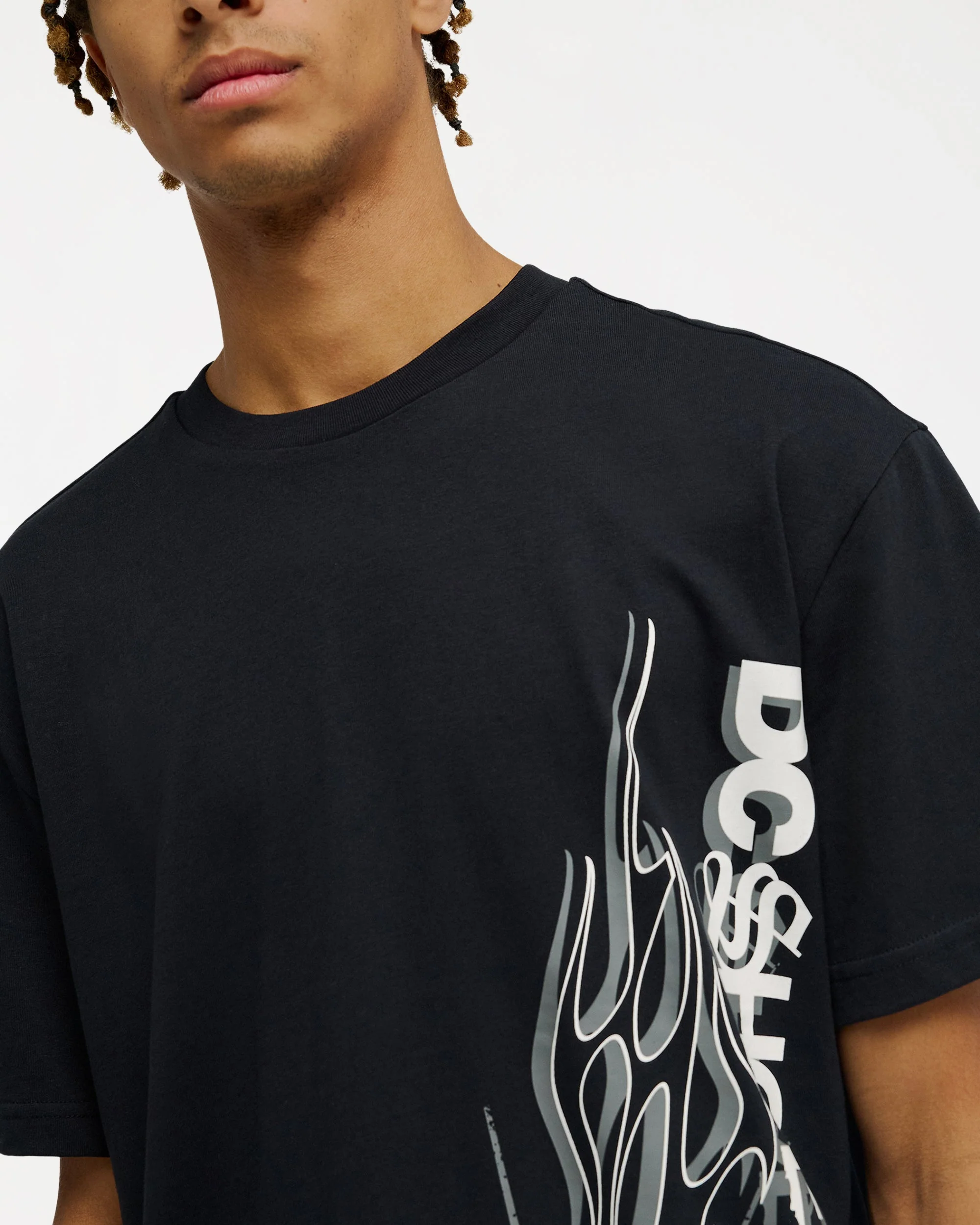 Mens Dc Side Flame T-Shirt - Image 4