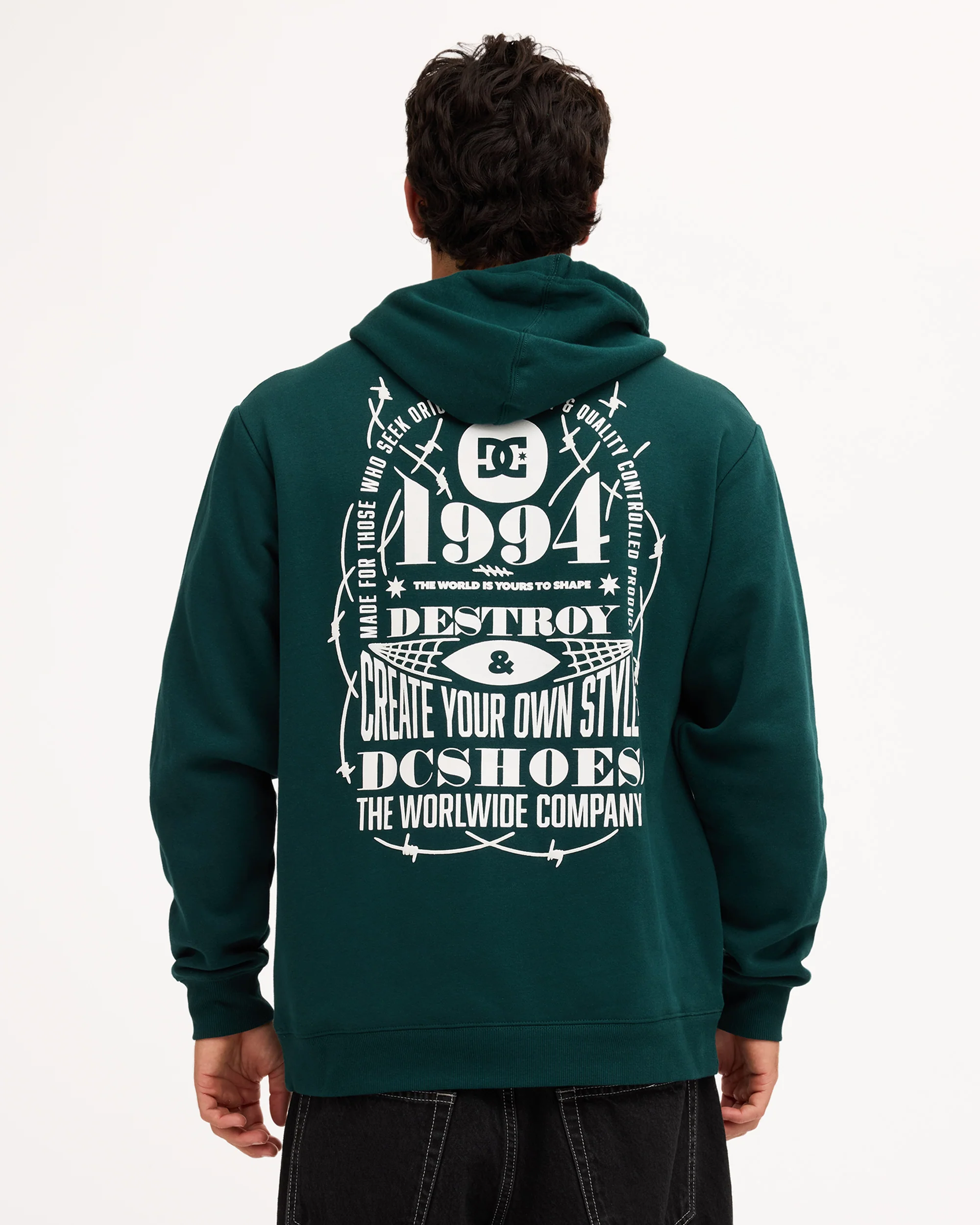 Mens Shaped Destroy Pullover Hoodie - Image 2